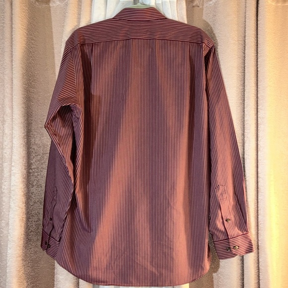 Paul Frederick Size 16 1/2 Slim Fit Non Iron Long Sleeve Button Down Shirt - Picture 8 of 11